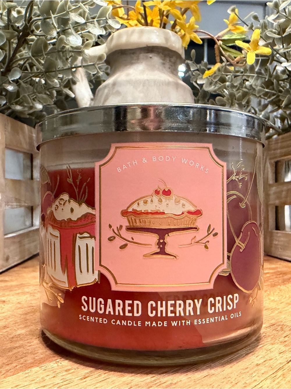 Bath & Body Works Sugared Cherry Crisp Scented Candle - 14.5